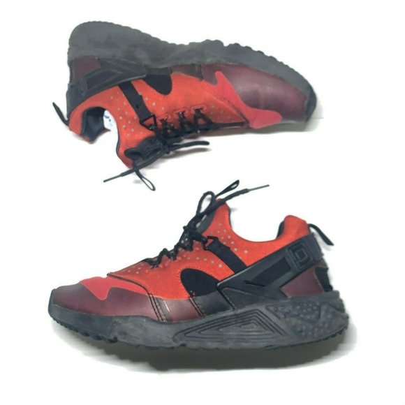 Nike Huarache Utility Men's Red Athletic Gym - Picture 5 of 7